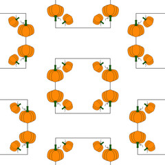 Happy Halloween or pumpkin print pattern seamless. Pumpkin abstract for printing, cutting, and crafts Ideal for mugs, stickers, stencils, web, cover. wall stickers, home decorate and more.