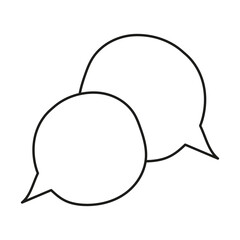 trendy speech bubble message