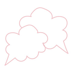conversation speech bubble doodle