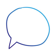 Fototapeta premium conversation speech bubble doodle