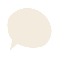 trendy speech bubble message