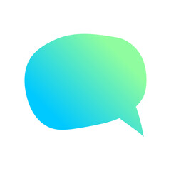 trendy speech bubble message