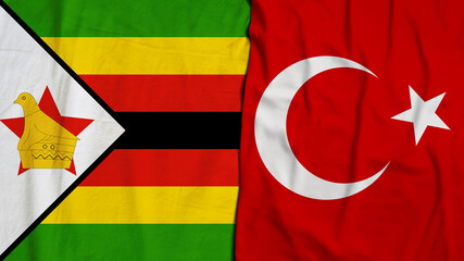 Zimbabwe, Republic of Zimbabwe, Turkey Flag, Republic of Turkey