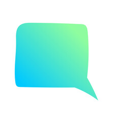 trendy speech bubble message