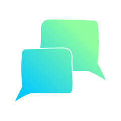 trendy speech bubble message