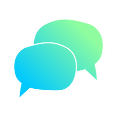 trendy speech bubble message