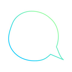 trendy speech bubble message