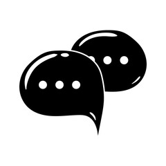 trendy speech bubble message
