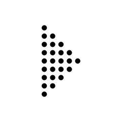 trendy dot arrow geometric