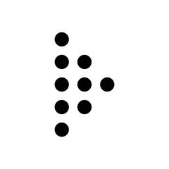 trendy dot arrow geometric