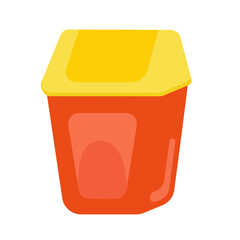 Trash Box Household Item Illustration