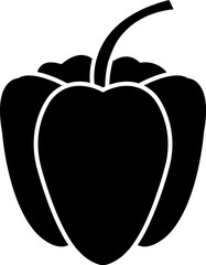 Bell pepper icon. Vector. Line style..eps