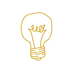 doodle lightbulb idea