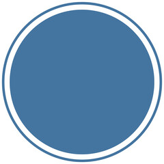 Blue round background for text. Create posts, stories, headlines. Transparent PNG Clipart