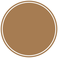 Brown round background for text. Create posts, stories, headlines, highlights. Transparent PNG Clipart