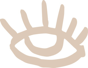 Fototapeta premium Abstract organic human eye liquid shape