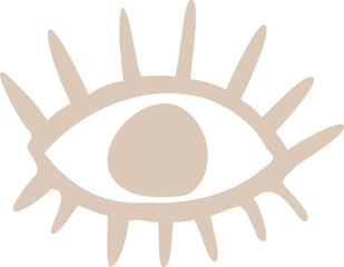 Abstract organic human eye liquid shape