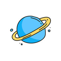 space planet doodle