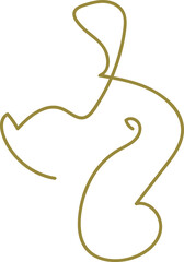 Abstract chaotic line hand drawn scribbles