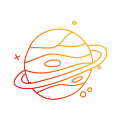 space planet doodle