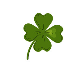 Fototapeta premium New year clover good luck symbol vector