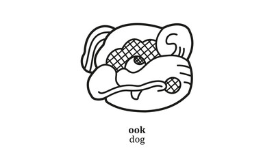 Hieroglyph mayan symbol 