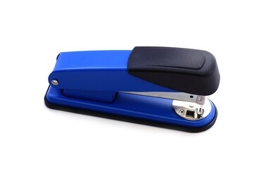 Blue Stapler on white background