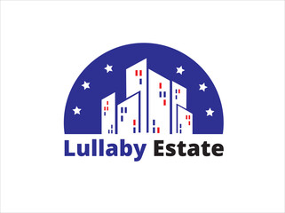 Fototapeta na wymiar Lullaby Estate Apartment Logo