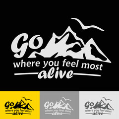 Mountain adventure quote