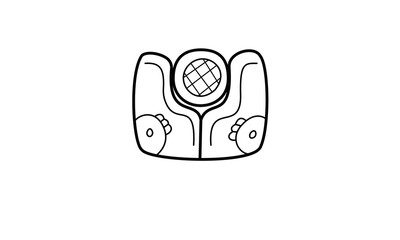 Hieroglyph mayan symbol 
