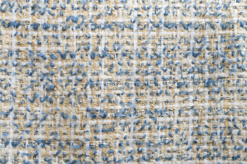 Fabric tweed texture, background.  
Tweed real fabric texture seamless pattern. 