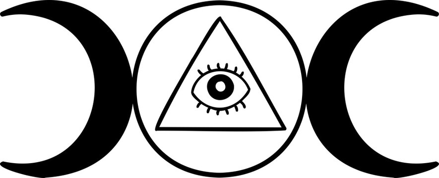 Hand Drawn Illuminati symbol illustration