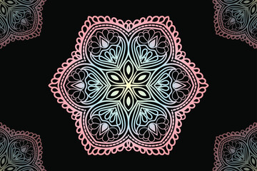 Ornamental round ornament. Lace pattern. Mandala  Background Design.