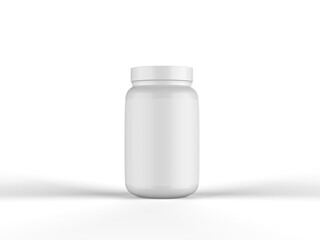 Matt Glossy Plastic Jar Transparency Background