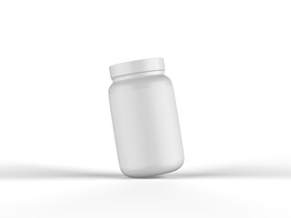 Matt Glossy Plastic Jar Transparency Background