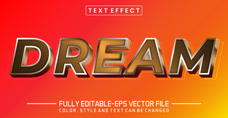 Dream text editable style effect