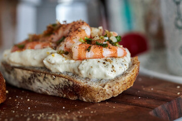 delicious and healthy toast for breakfast