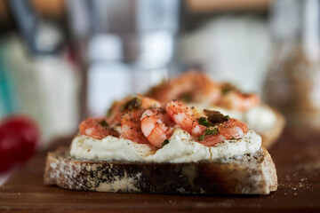 delicious and healthy toast for breakfast