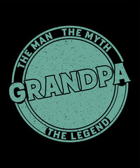 Vintage grandpa tshirt design