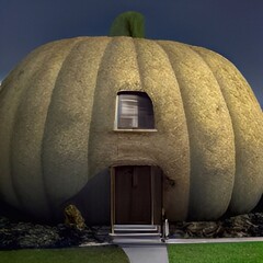 Pumpkin house for Halloween 