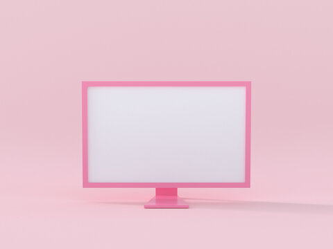 Abstract Pink Objects Display 3d Rendering