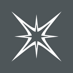 Star north quality vector illustration cut