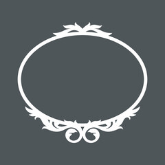 Decorative vintage ornament frame vector