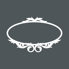 Decorative vintage ornament frame vector