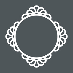 Decorative vintage ornament frame vector