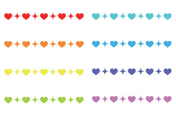 ハートライン　ベクター　eps