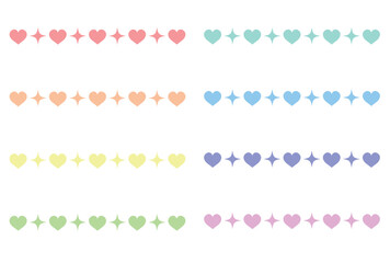 ハートライン　ベクター　eps