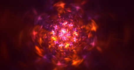 Fototapeta premium 3D rendering abstract colorful fractal light background