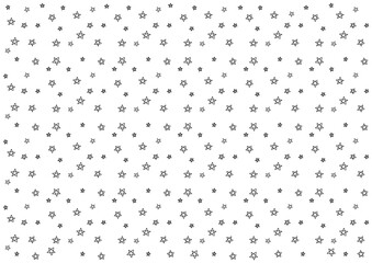 星が散りばめられた背景【白黒イラスト】