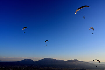 paragliding in the mountains